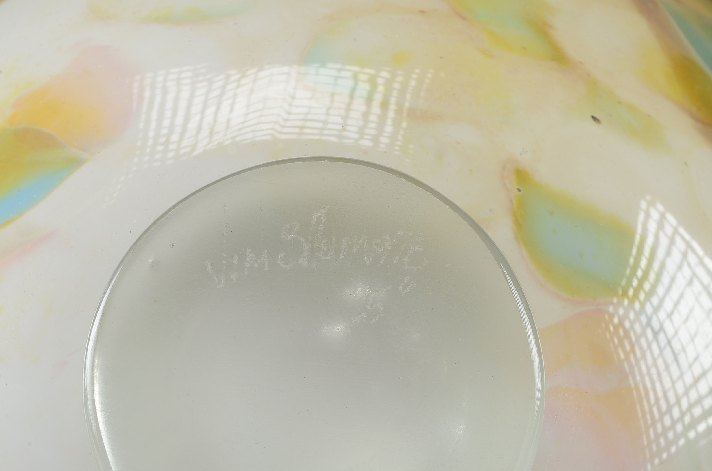 Jim Shumate 1995 Art Glass Bowl