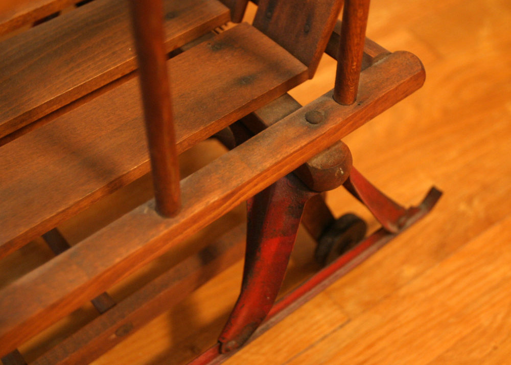 Children's Vintage Stroller-Sled