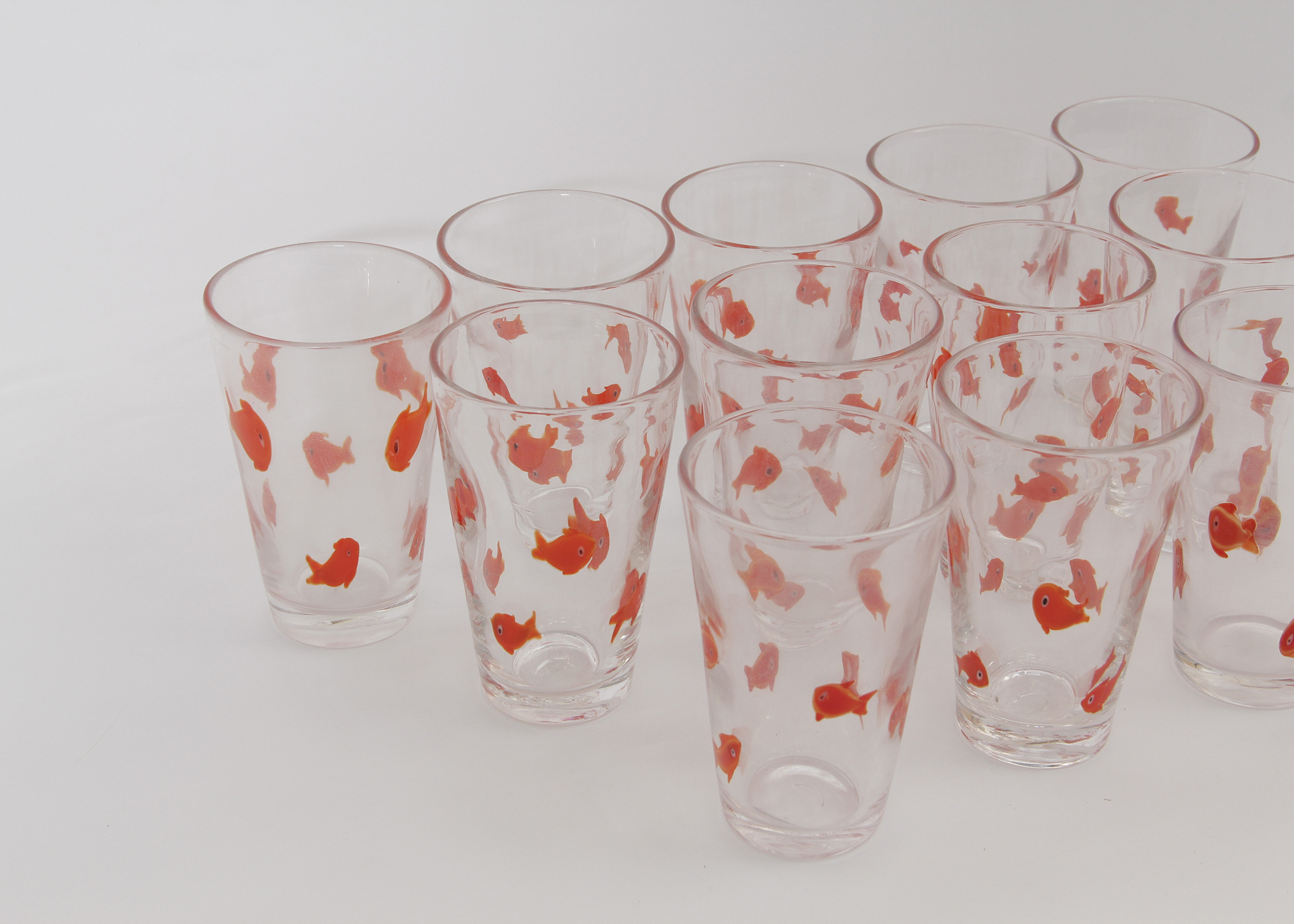 Set of Goldfish Glasses from Crate and Barrel