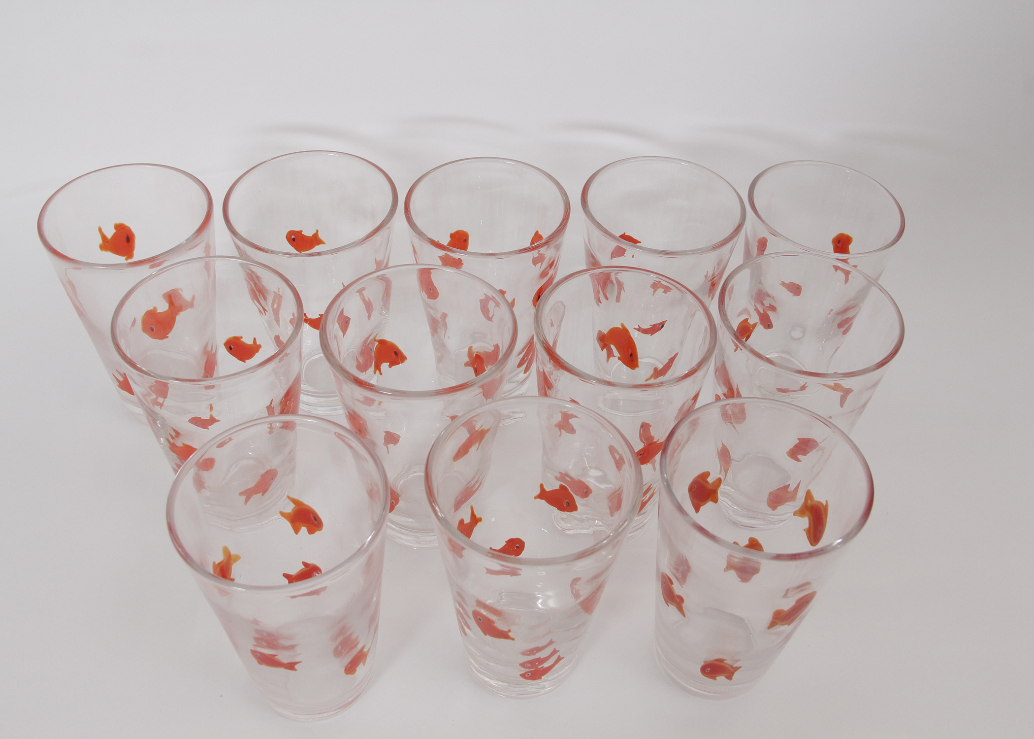 Set of Goldfish Glasses from Crate and Barrel