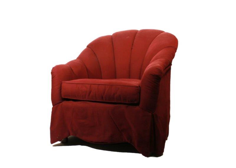 Liz Claiborne Upholstered Shell Back Armchair
