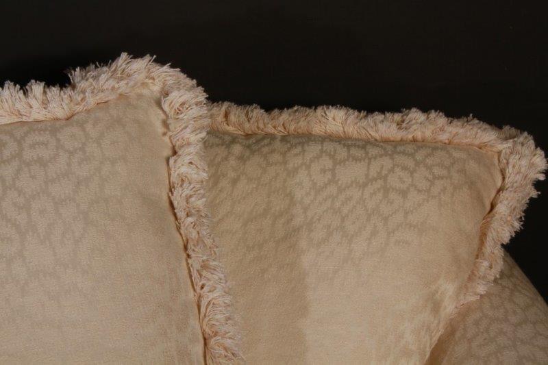 Upholstered Love Seat and Ottoman