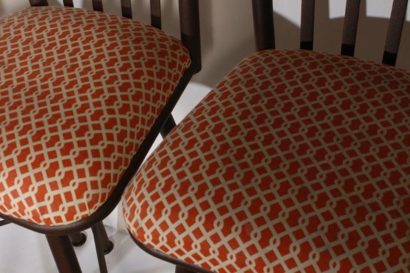 Four Swivel Bar Stools