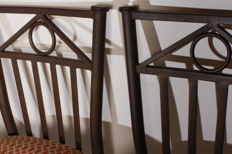 Four Swivel Bar Stools