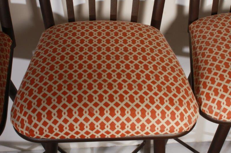 Four Swivel Bar Stools