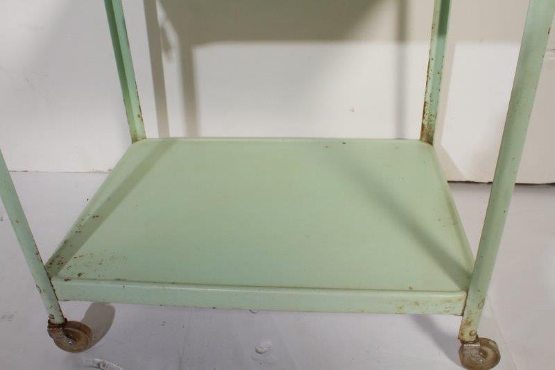 Vintage Metal Rolling Cart