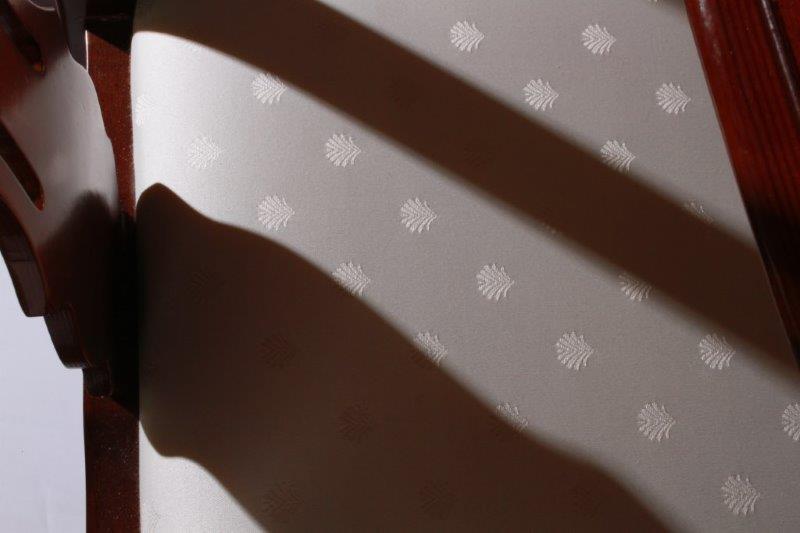 Queen Anne Style Cherry Dining Table and Six Chairs