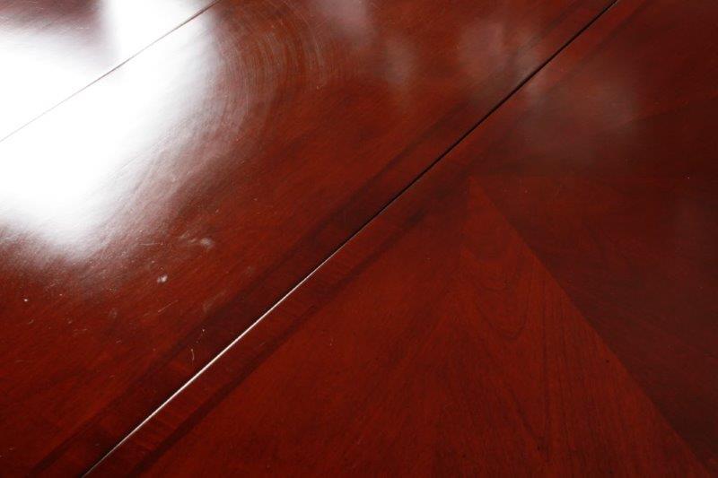 Queen Anne Style Cherry Dining Table and Six Chairs