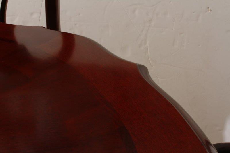 Queen Anne Style Cherry Dining Table and Six Chairs