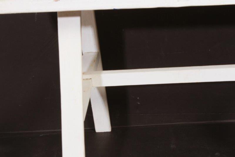 White Washed Wooden Coffee Table