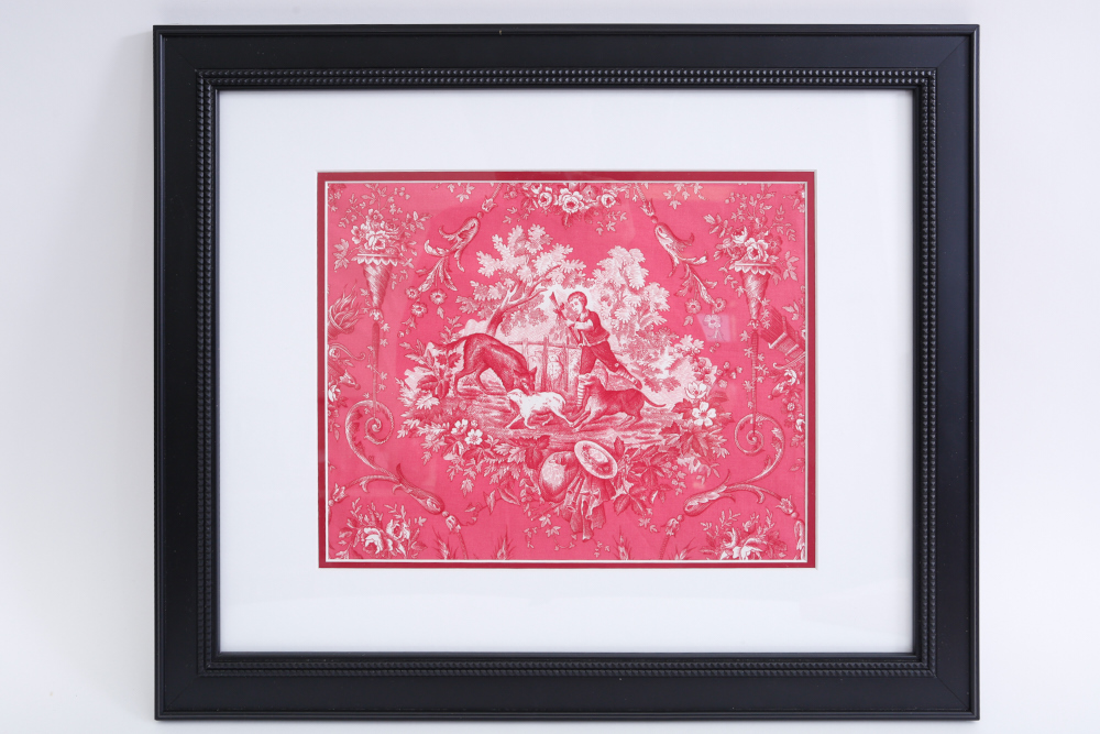 Framed Toile Designer Fabric and Toile's de Jouy Book
