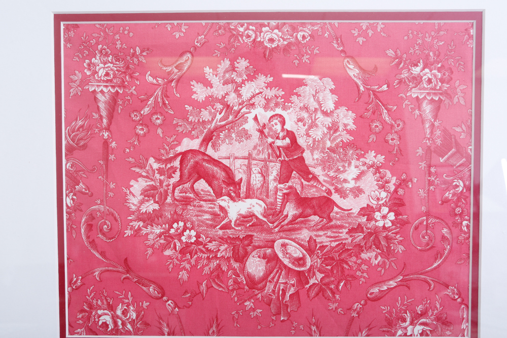 Framed Toile Designer Fabric and Toile's de Jouy Book