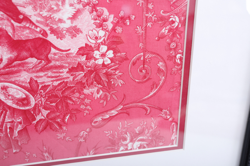 Framed Toile Designer Fabric and Toile's de Jouy Book