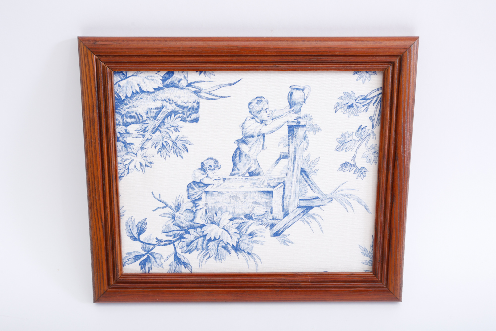 Framed Toile Designer Fabric and Toile's de Jouy Book