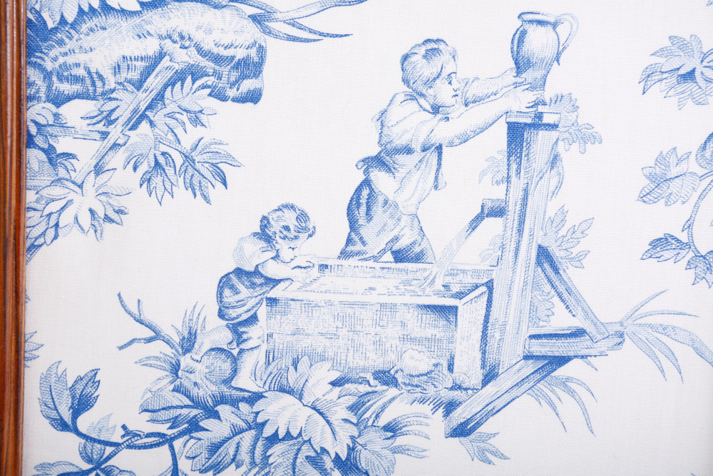 Framed Toile Designer Fabric and Toile's de Jouy Book