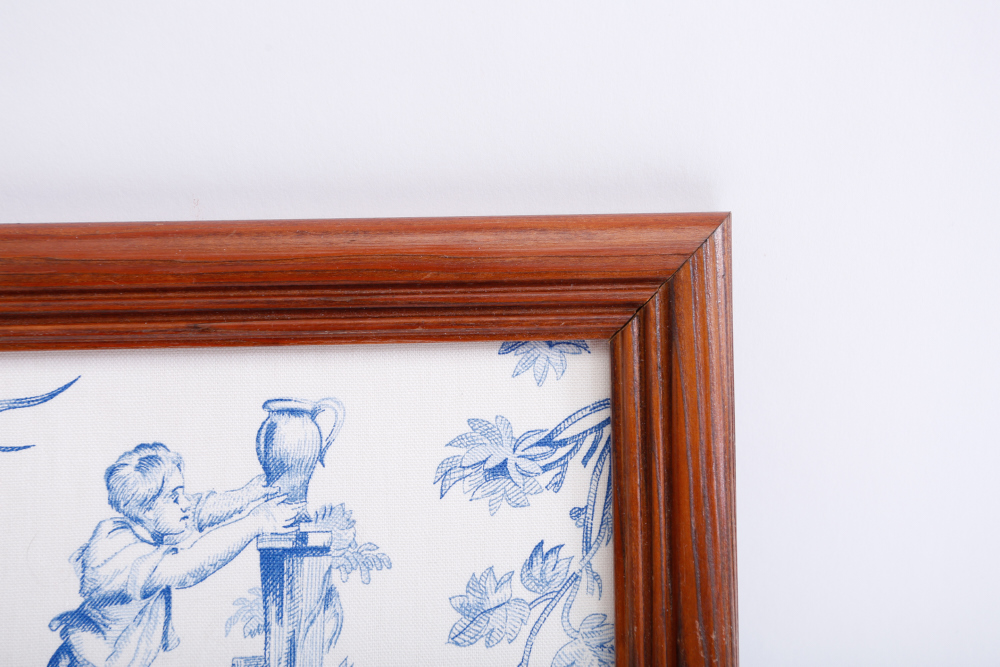 Framed Toile Designer Fabric and Toile's de Jouy Book