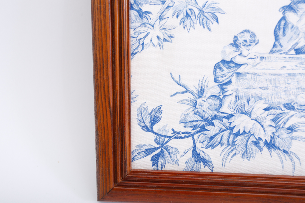 Framed Toile Designer Fabric and Toile's de Jouy Book