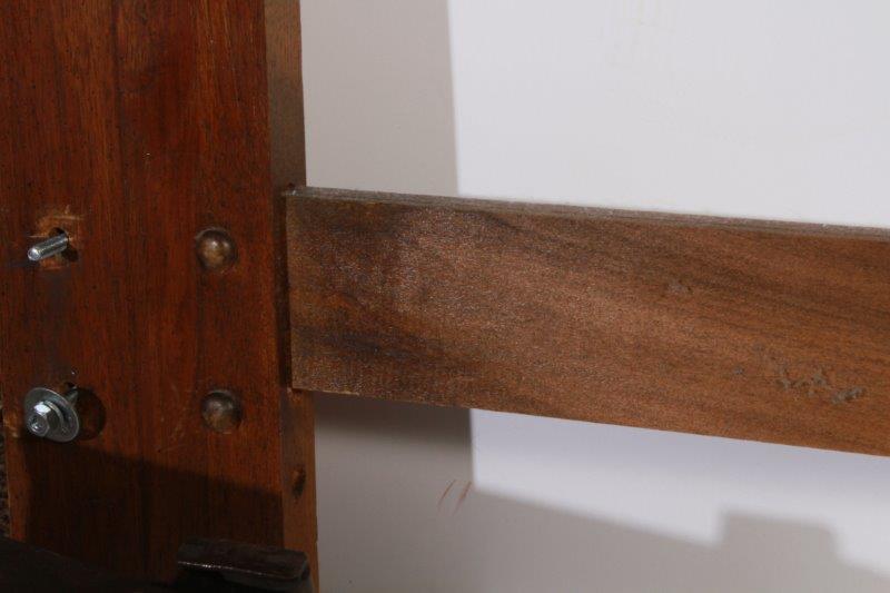 Mid-Century Queen Size Headboard and Frame