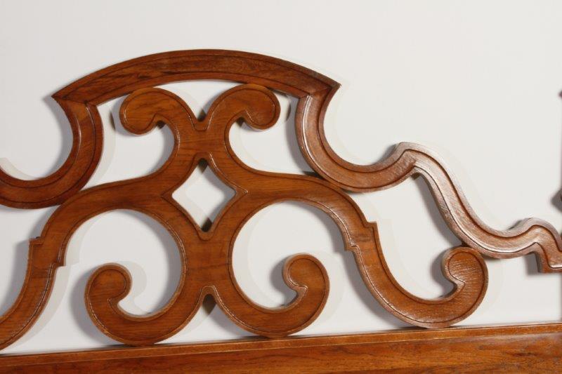 Mid-Century Queen Size Headboard and Frame