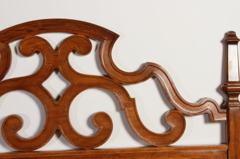 Mid-Century Queen Size Headboard and Frame