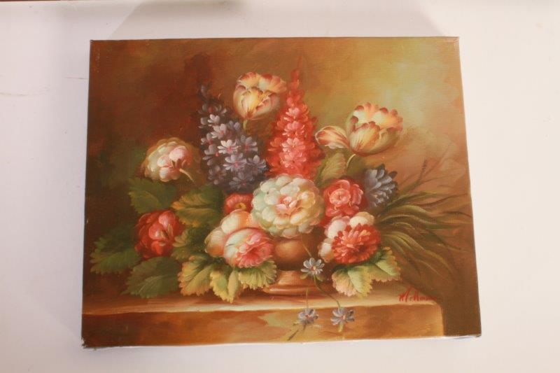 Trio of Original Signed Oil on Canvas