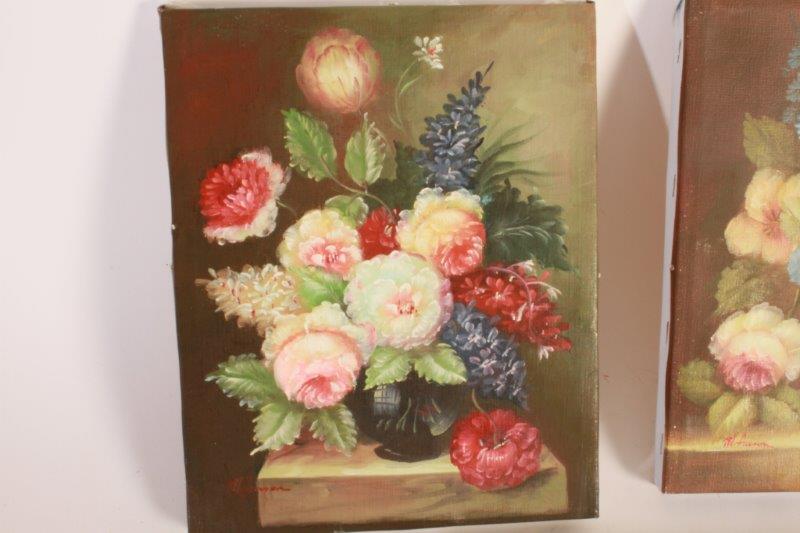 Trio of Original Signed Oil on Canvas