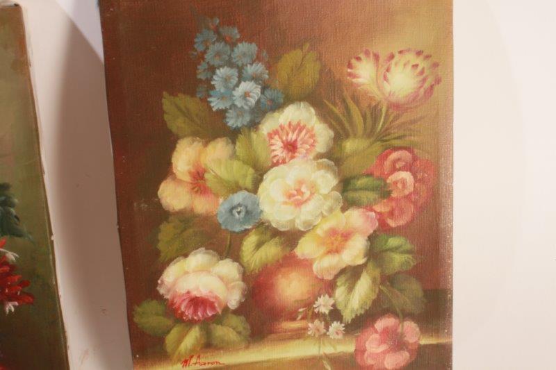 Trio of Original Signed Oil on Canvas