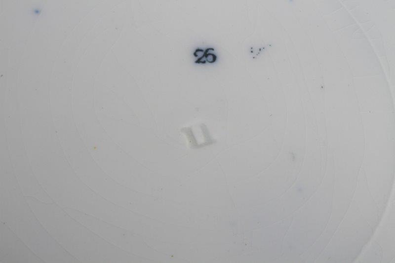 Assortment of Vintage Flow Blue Plates