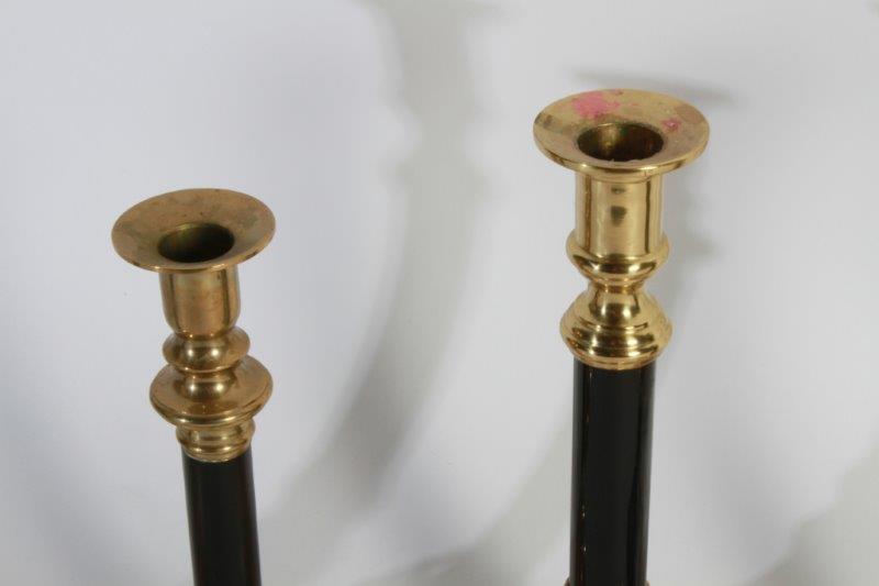 Assortment of Brass and Metal Candlesticks