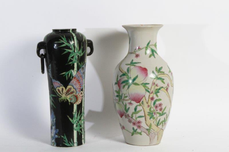 Pair of Asian Inspired Decorative Vases