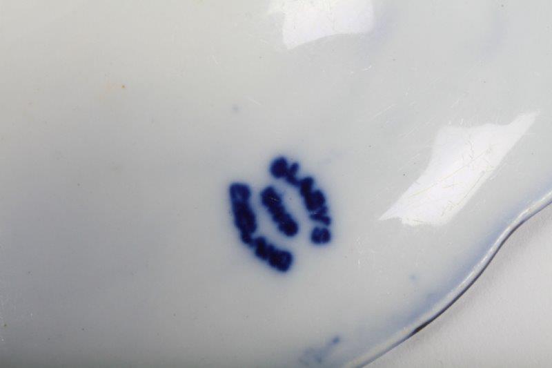 Trio of Flow Blue China