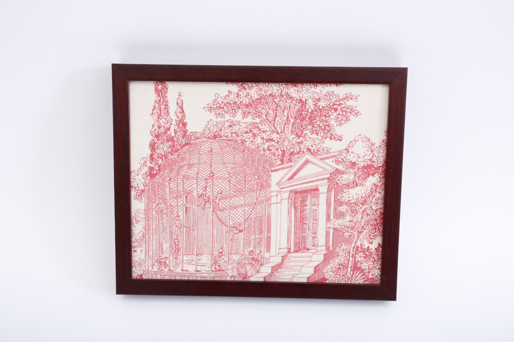 Framed Toile Designer Fabric and Toile's de Jouy Book