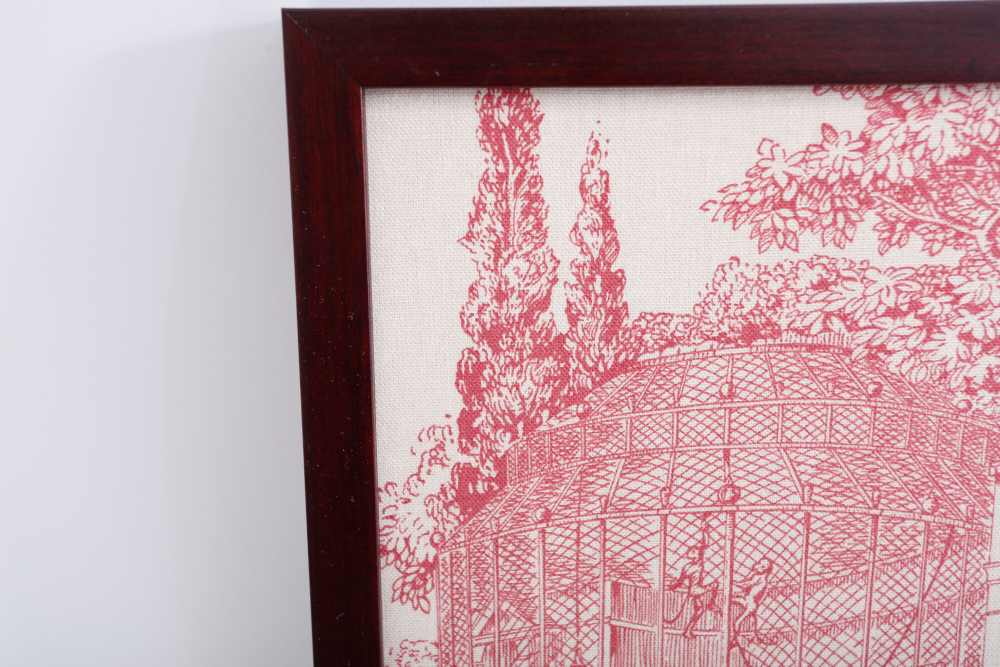Framed Toile Designer Fabric and Toile's de Jouy Book