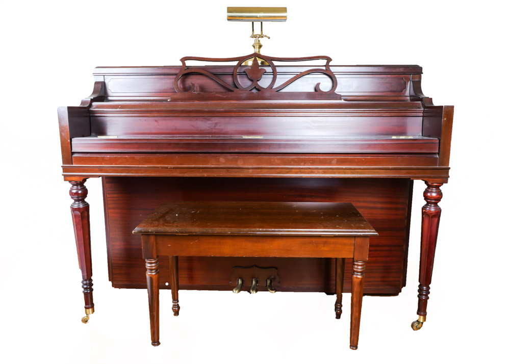 Mahogany J & C Fischer Piano