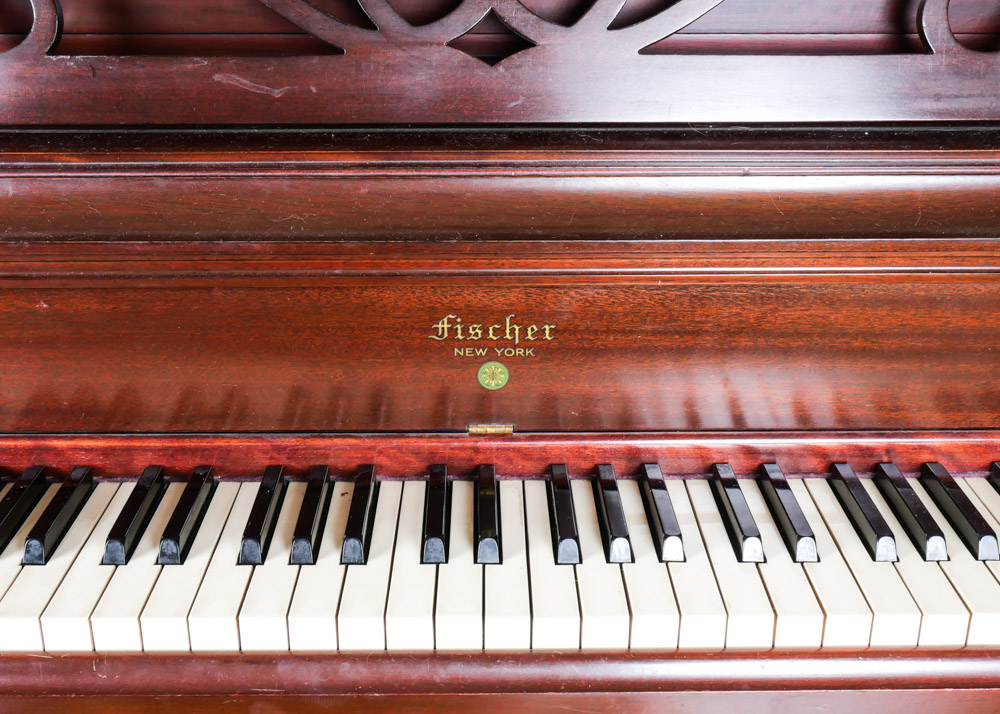 Mahogany J & C Fischer Piano