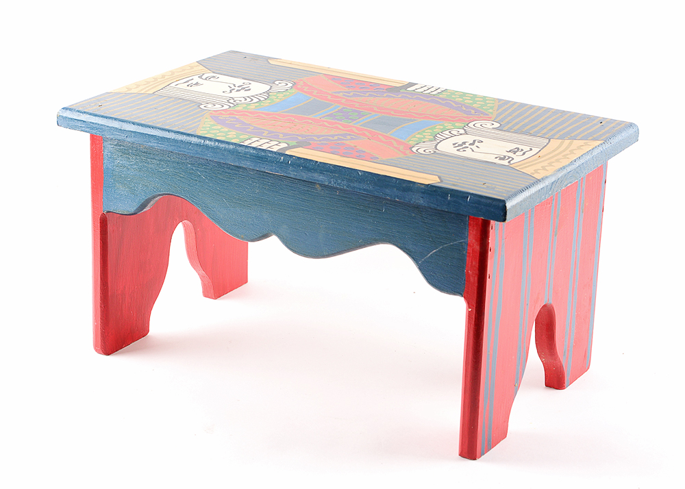 King Playing Card Stool