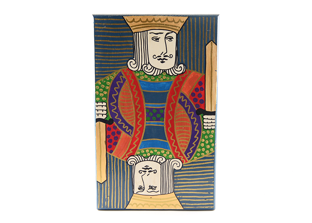 King Playing Card Stool