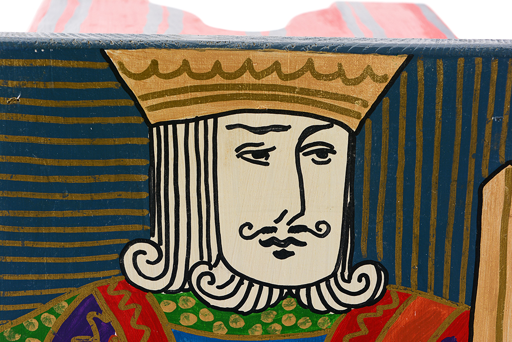 King Playing Card Stool