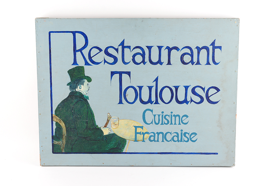 Decorative French Restaurant Sign