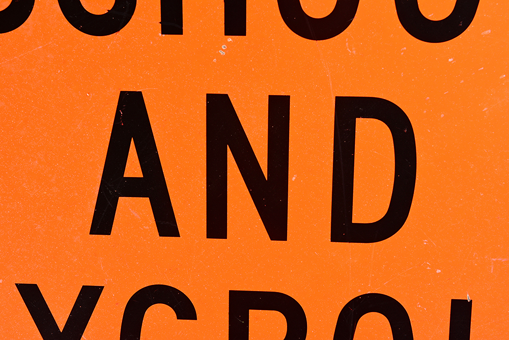 School and Playground Zone Metal Sign