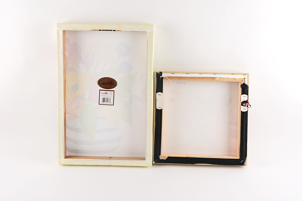 Decorative Floral Art on Canvas