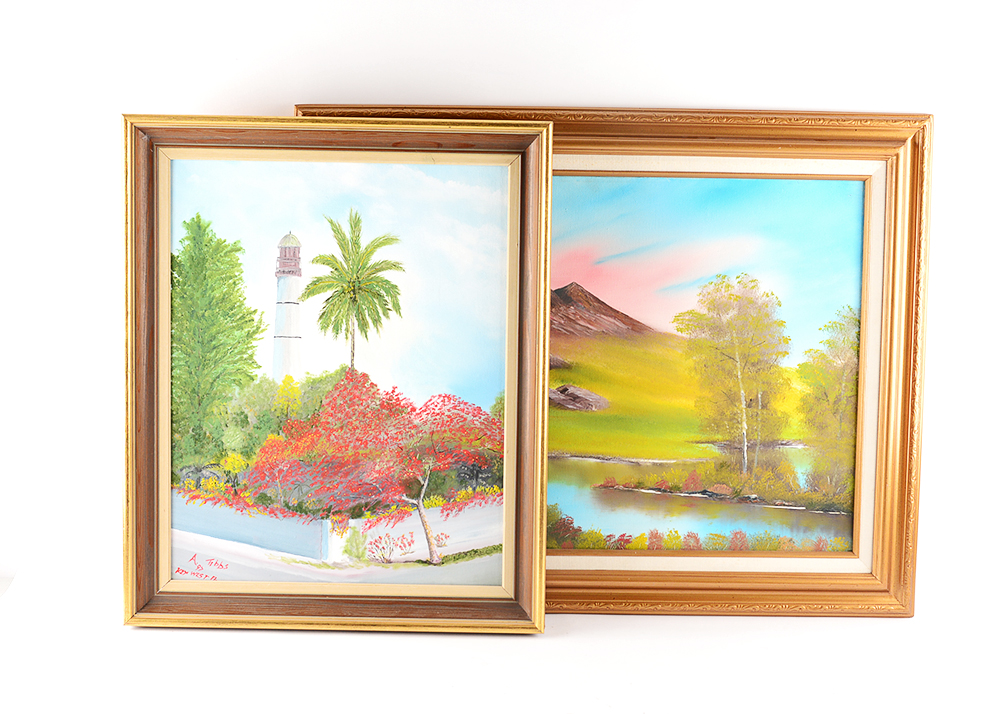 A. Tibbs Acrylic Paintings on Canvas