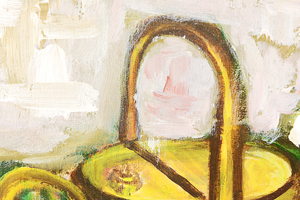 1970s Still Life Oil Painting on Canvas