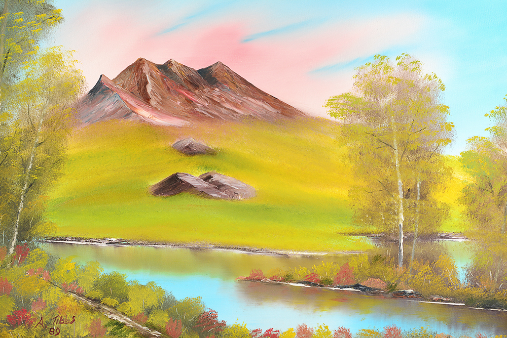 A. Tibbs Acrylic Paintings on Canvas