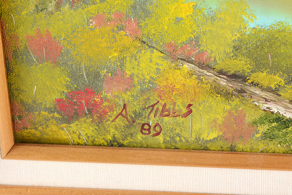 A. Tibbs Acrylic Paintings on Canvas