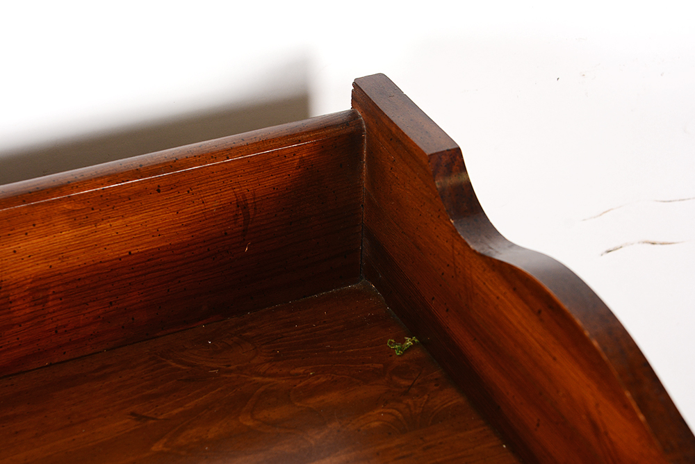 Vintage Dark Stained Pine Dry Sink