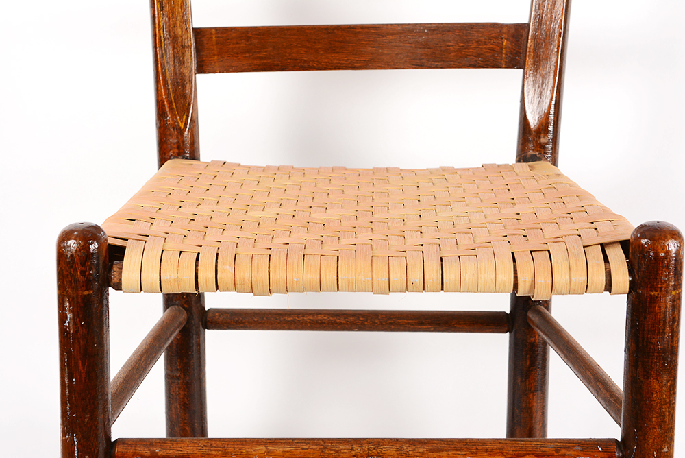 Woven Sat Ladder Back Chair
