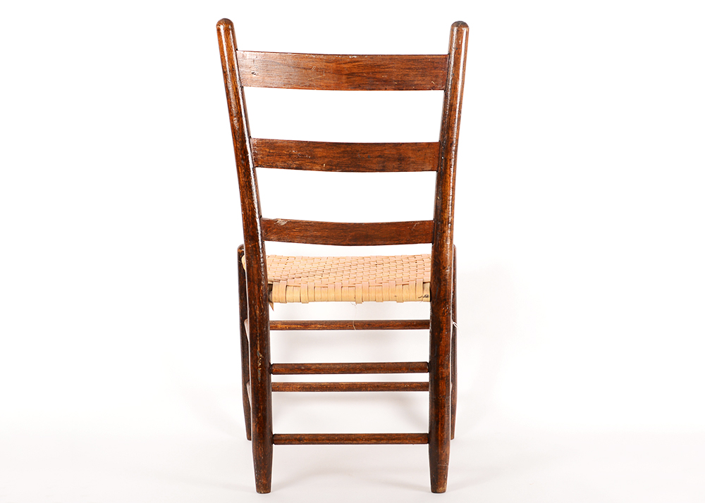Woven Sat Ladder Back Chair