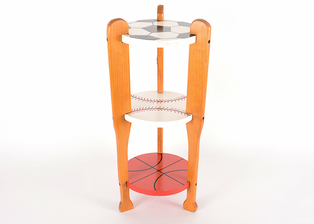 Wooden Sports Themed Stand