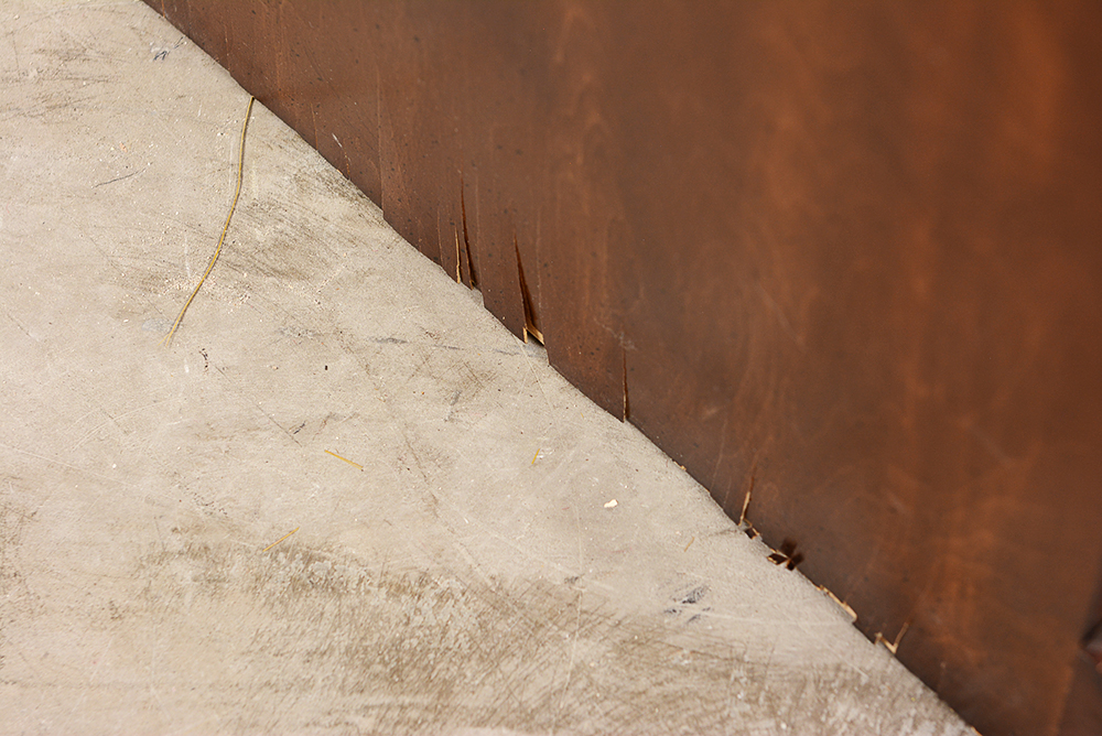 Vintage Dark Stained Pine Dry Sink